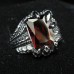 Dragon Hand Ring with Austria Red Crystal - TR84